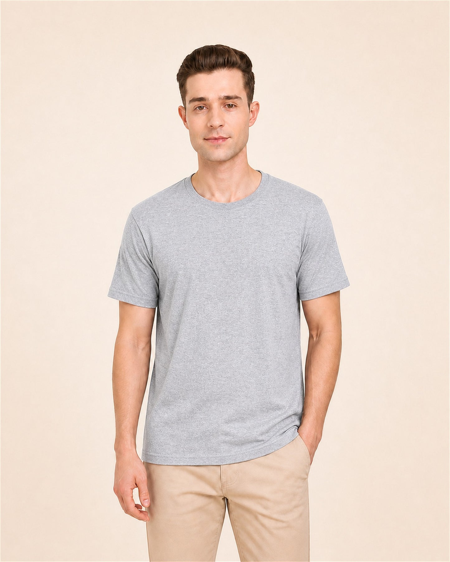 Fleximaa Men's Plain Round Neck Half Sleeve T-Shirt – Build Your Pack - product gallery image 1