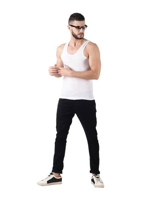 Men's Cotton Sleeveless Vest (Pack of 10)