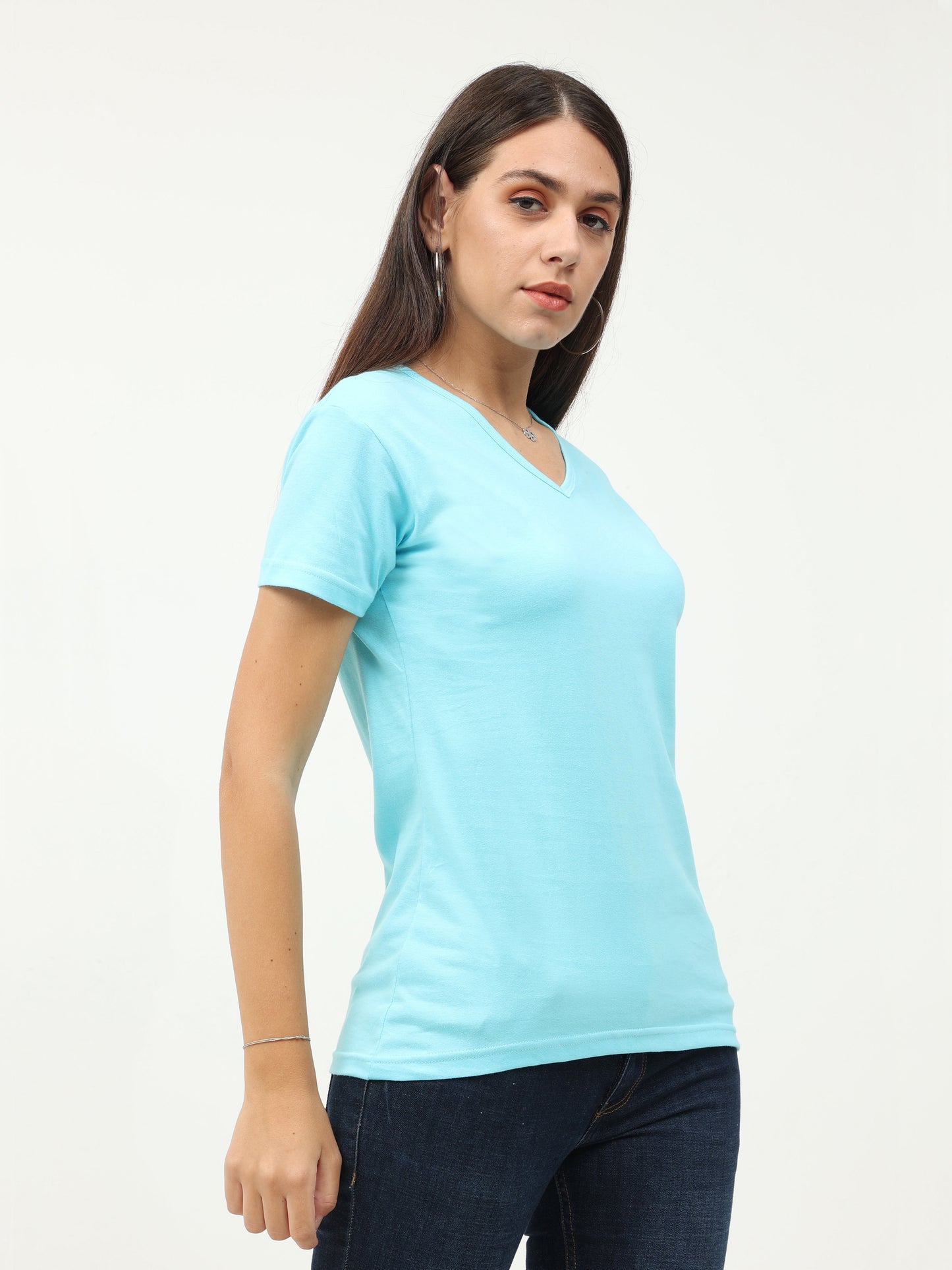 Women's V Neck Half Sleeve T-Shirt Pick any 2, 4, 5, 8, 10 Pieces
