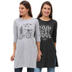 Women's Cotton Printed 3/4 Sleeve Long Top - (Pack of 2)