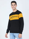 Fleximaa Men's Cotton Printed Color Block Sweatshirt - fleximaa-so