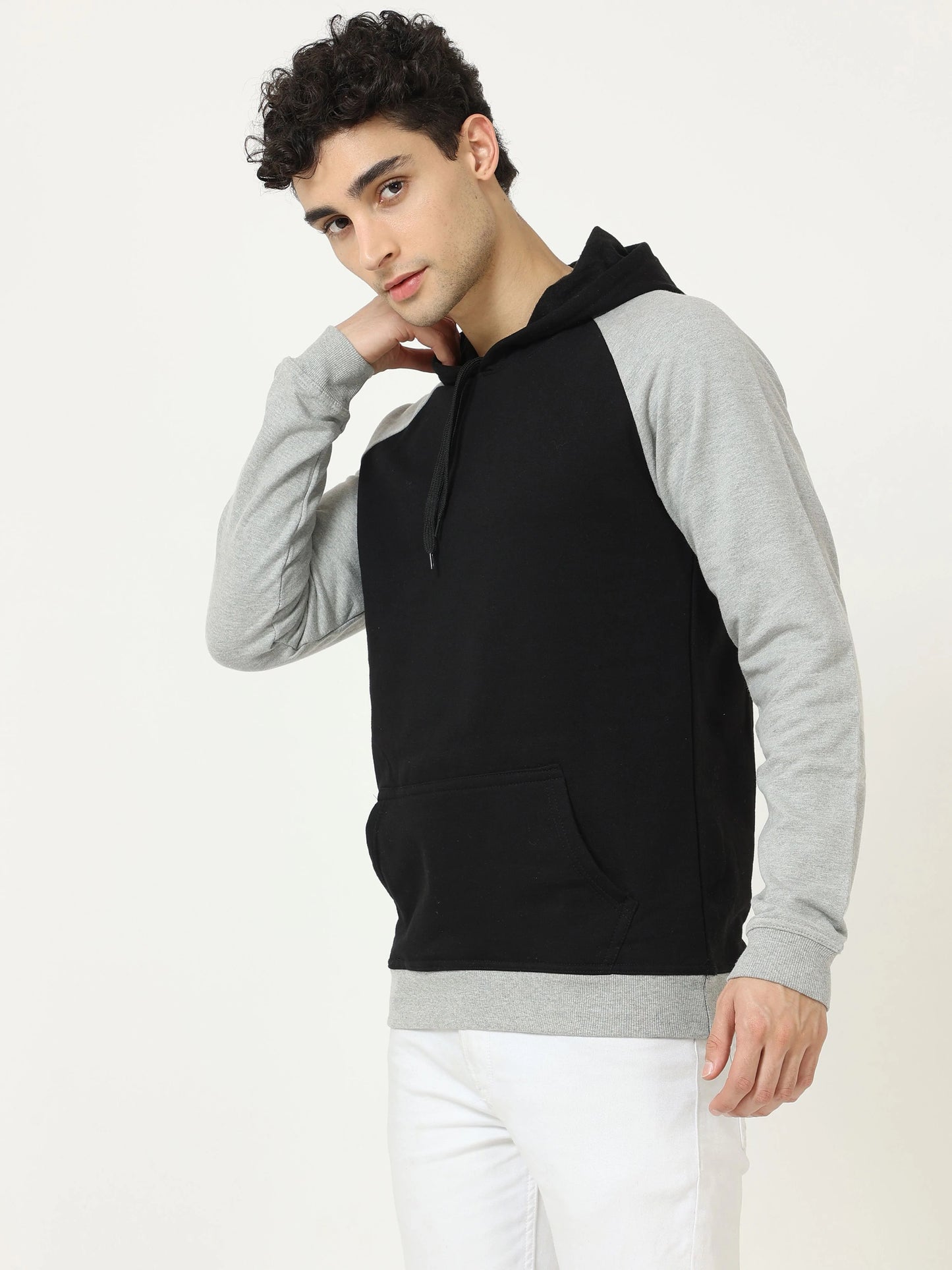 Fleximaa Men's Cotton Full Sleeve Color Block Hoodies/Sweatshirts - fleximaa-so