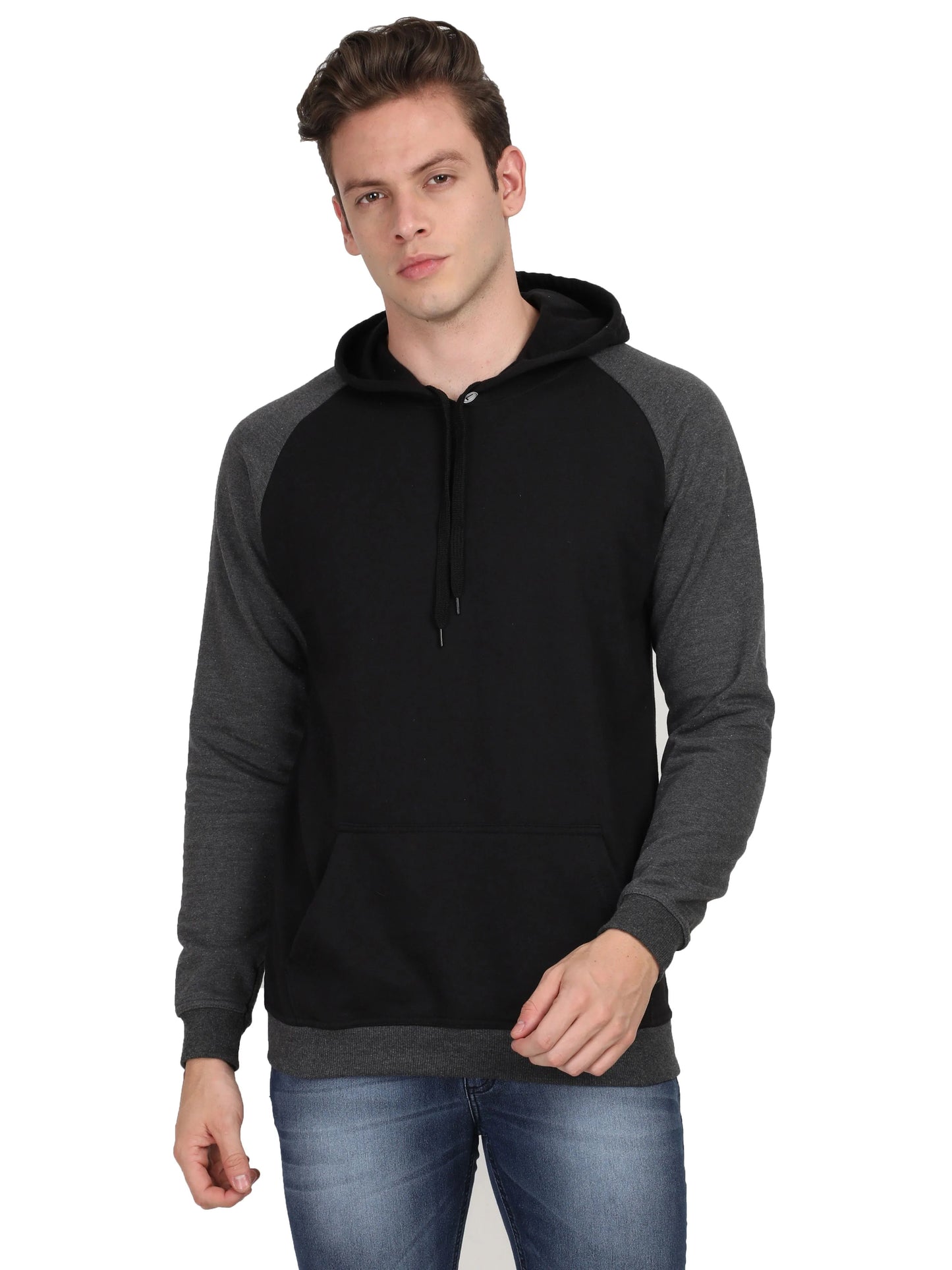 Fleximaa Men's Cotton Full Sleeve Color Block Hoodies/Sweatshirts - fleximaa-so