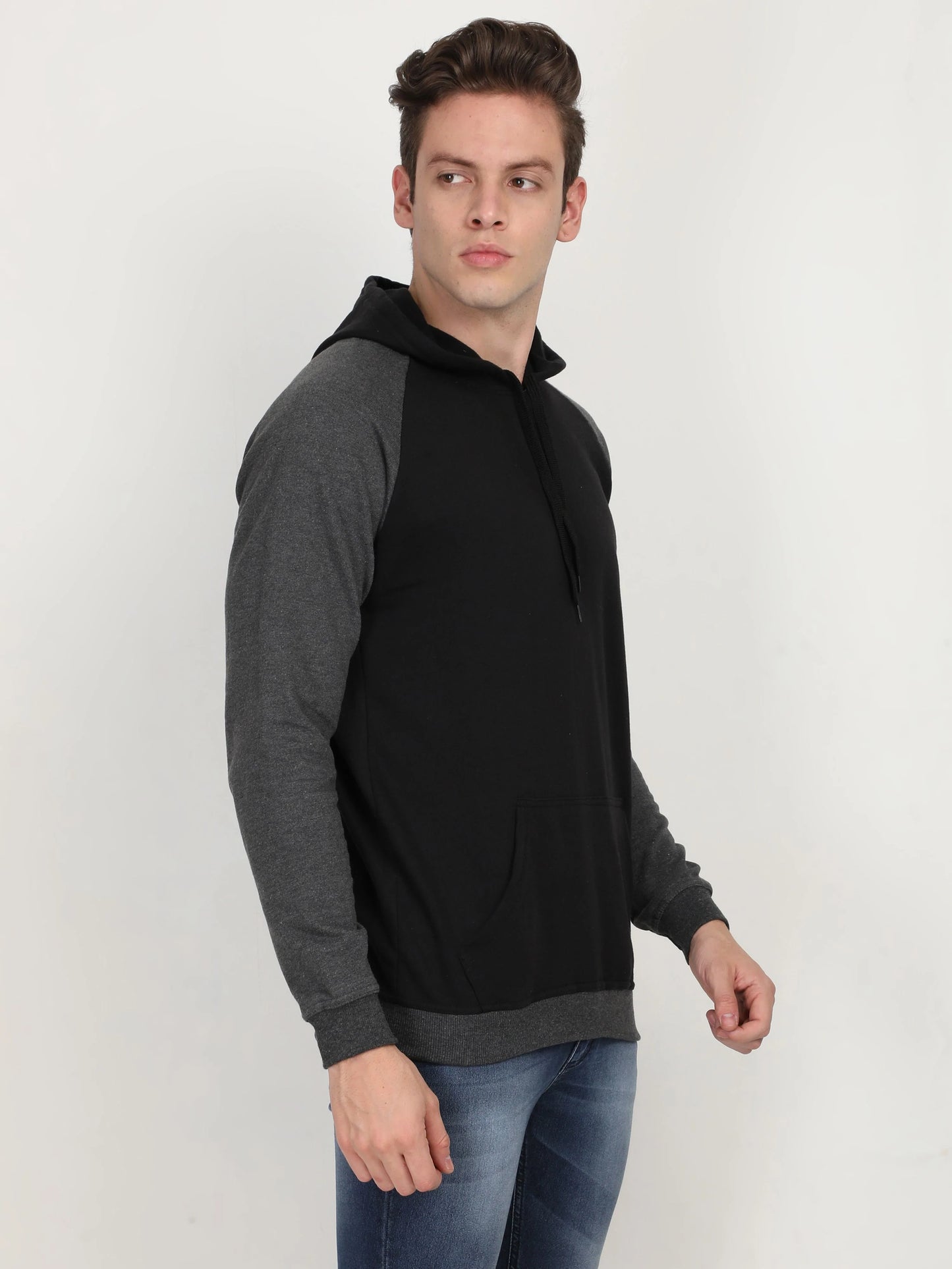 Fleximaa Men's Cotton Full Sleeve Color Block Hoodies/Sweatshirts - fleximaa-so