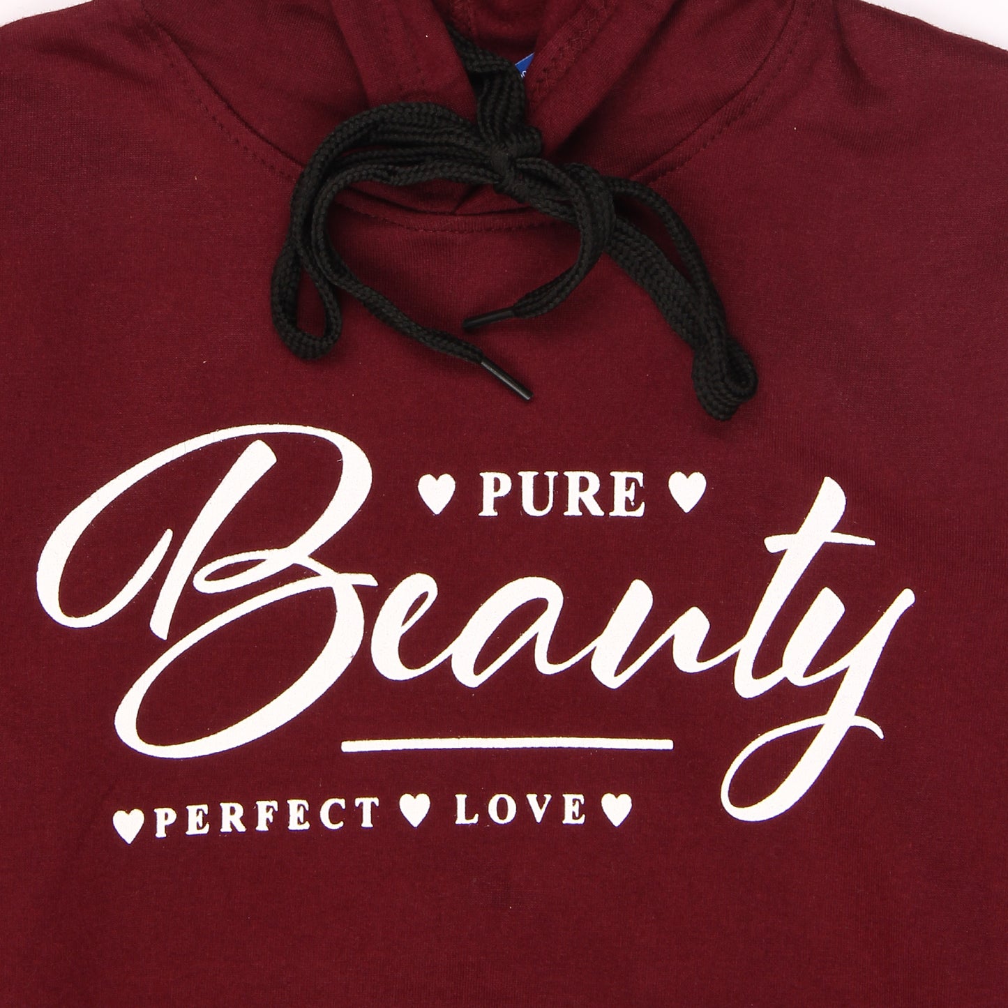 Boys and Girls Printed Maroon Color Sweatshirt Hoodies