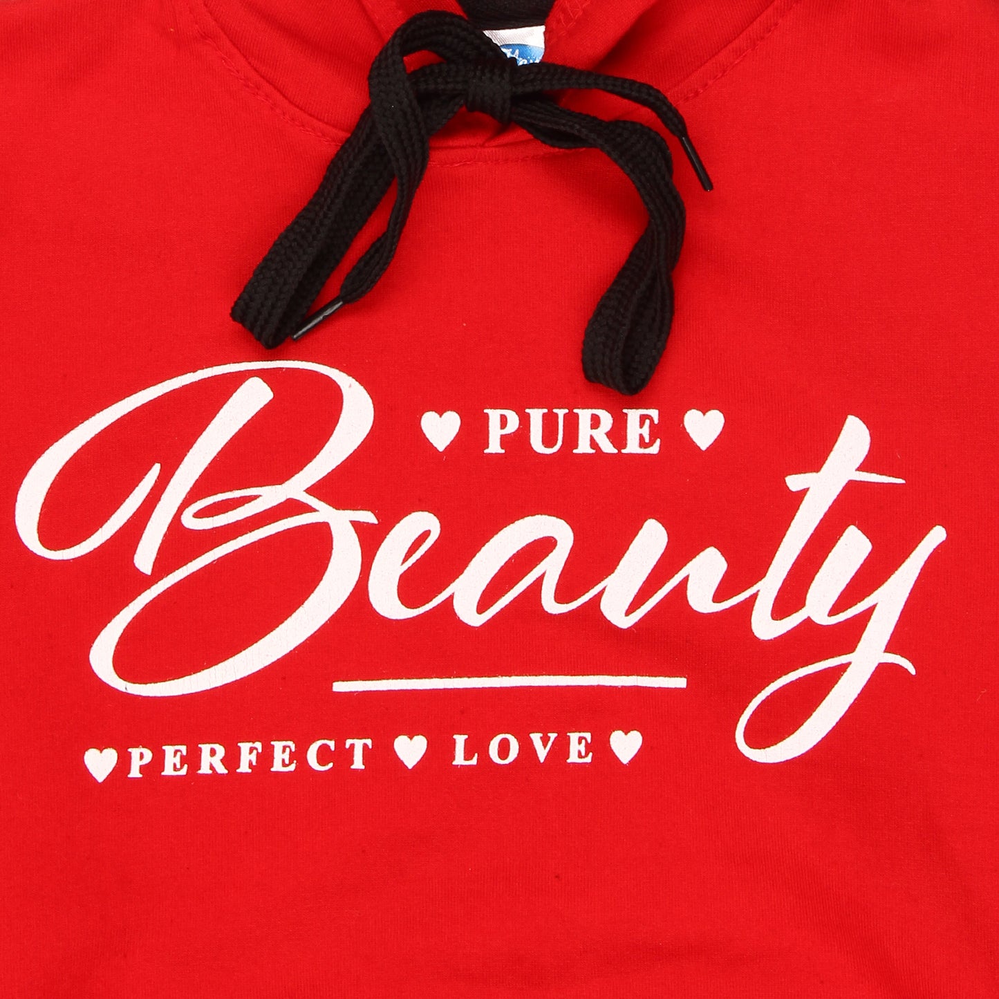 Boys and Girls Printed Red Color Sweatshirt Hoodies