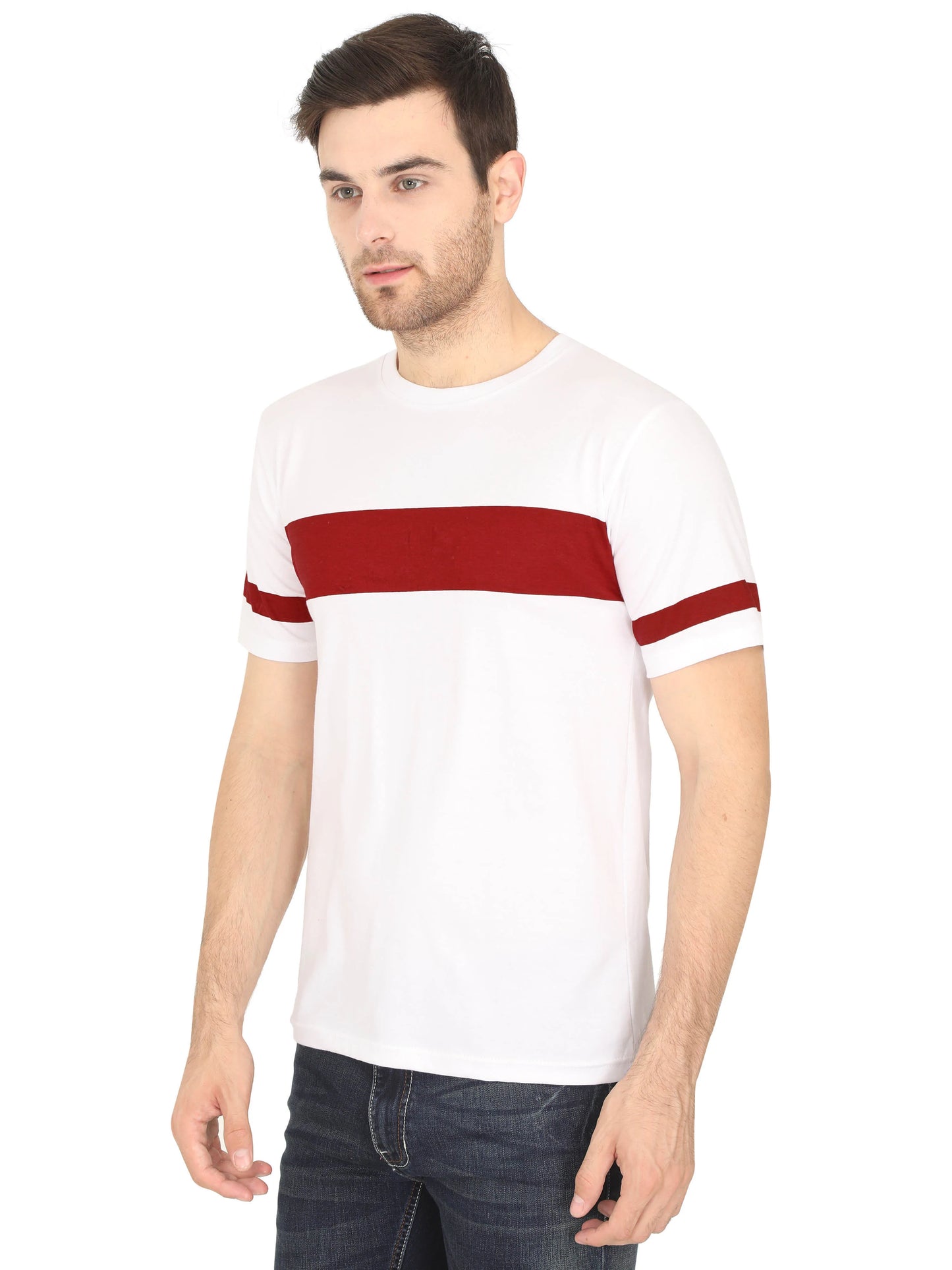 Men's Cotton Round Neck Printed Half Sleeve T-Shirt