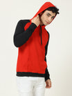 Men's Cotton Full Sleeve Color Block Hoodies/Sweatshirts