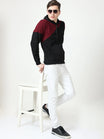 Fleximaa Mens Cotton Color Block Sweatshirt Hoodies - fleximaa-so