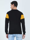 Men's Cotton Printed Color Block Sweatshirt