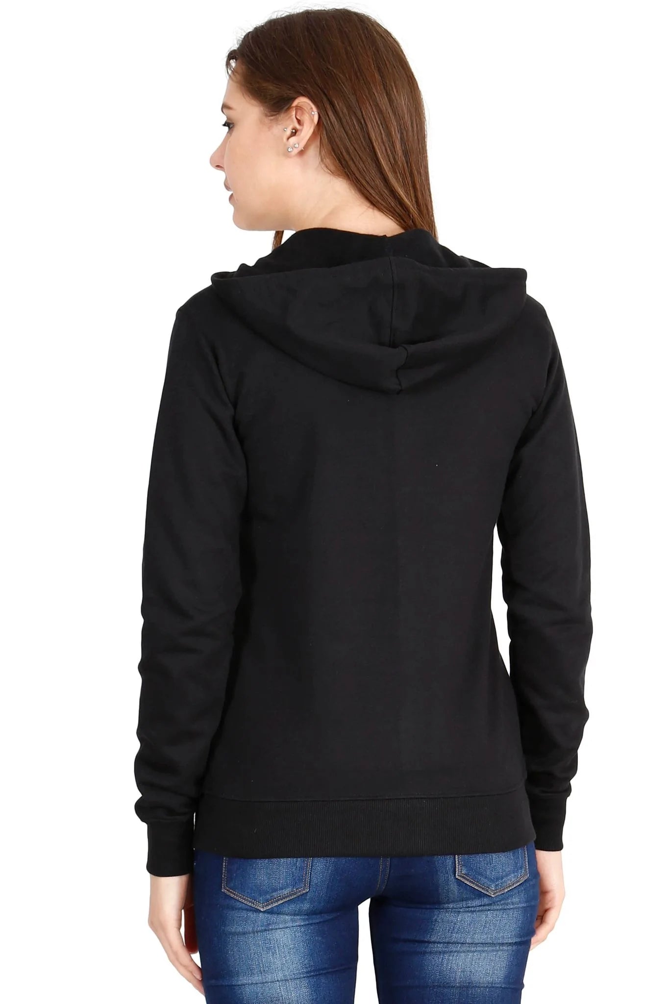 Fleximaa Women's Cotton Plain Full Sleeve Hoodies/Sweatshirt - fleximaa-so