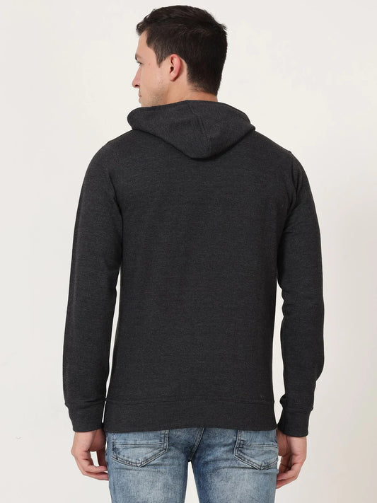 Fleximaa Men's Cotton Hooded Neck Plain Sweatshirt/Hoodies
