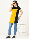 Women's Cotton Color Block Multi Color Long Top