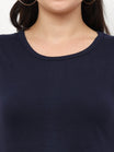 Women's Cotton Round Neck Plain Sleeveless Long Top
