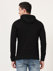 Men's Cotton Hooded Neck Plain Black Color Sweatshirt/Hoodies