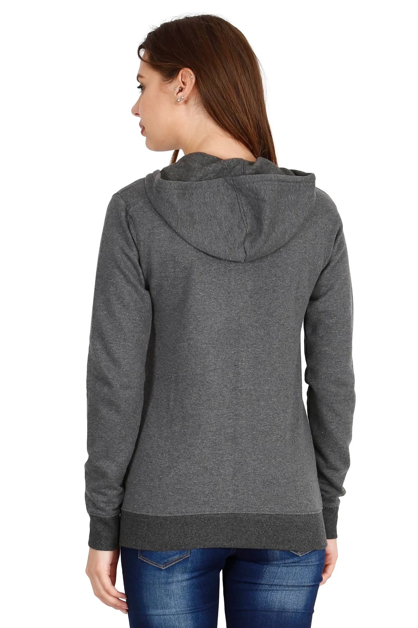 Fleximaa Women's Cotton Plain Full Sleeve Hoodies/Sweatshirt - fleximaa-so