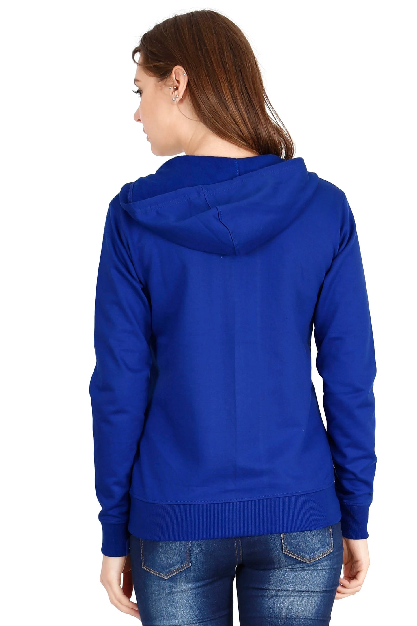 Fleximaa Women's Cotton Plain Full Sleeve Hoodies/Sweatshirt - fleximaa-so