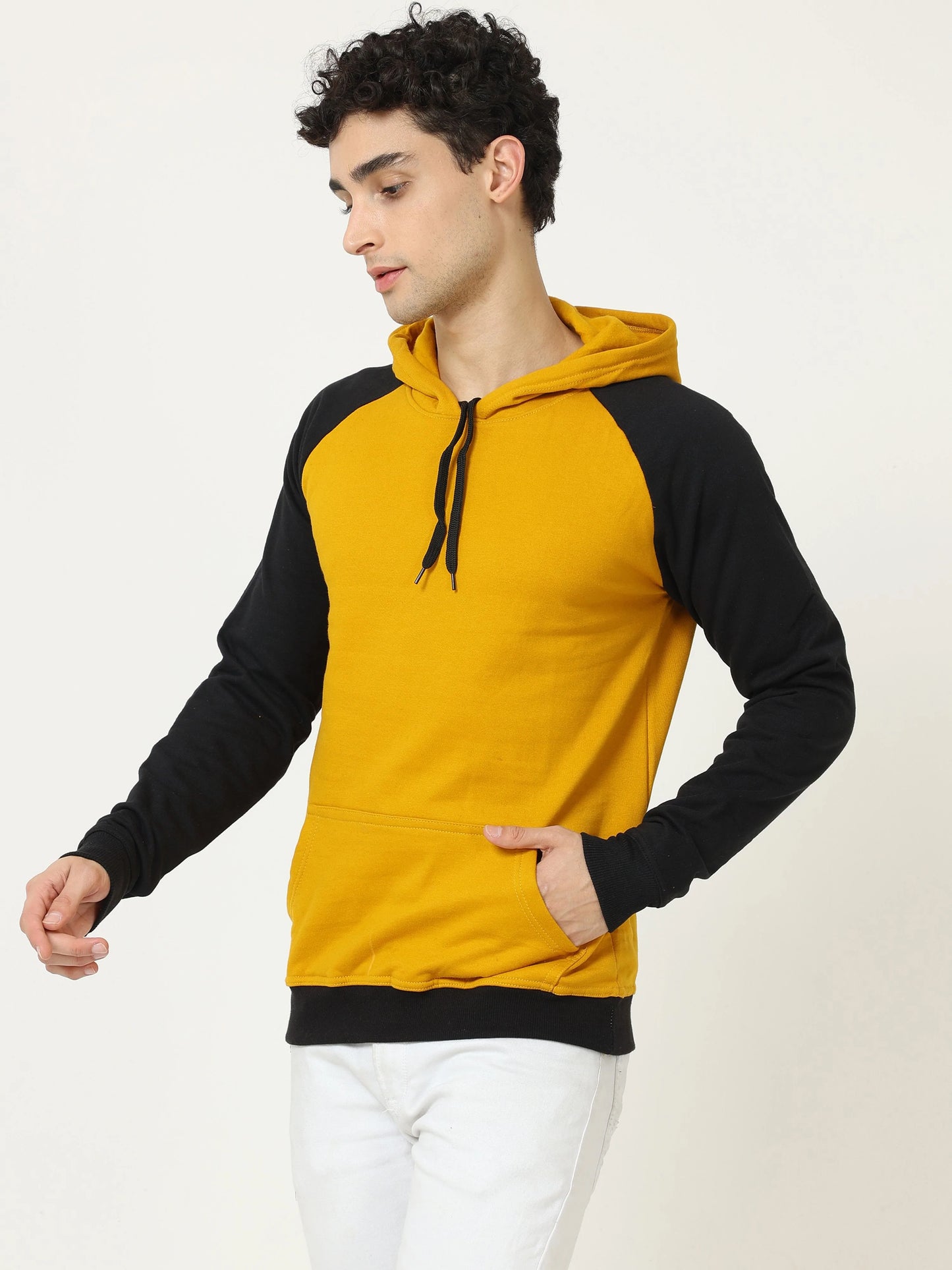 Fleximaa Men's Cotton Full Sleeve Color Block Hoodies/Sweatshirts - fleximaa-so