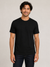 Fleximaa Men's Plain Round Neck Half Sleeve T-Shirt - Black - Primary studio
