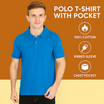 Men's Cotton Plain Polo Neck Half Sleeve T-Shirt