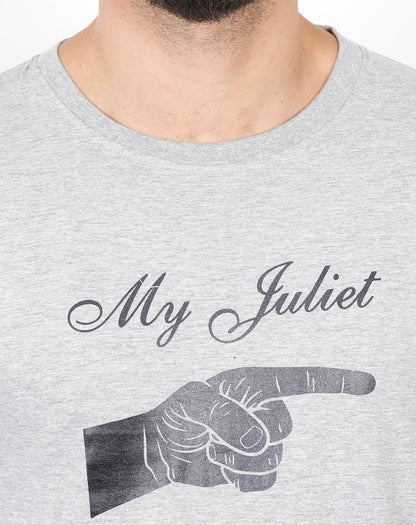 Men's Cotton Chest Printed Half Sleeve T-Shirt