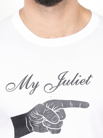 Men's Cotton Chest Printed Half Sleeve T-Shirt