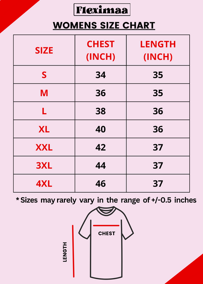 Women's Cotton Round Neck Long Top Chest Printed with Side Cut