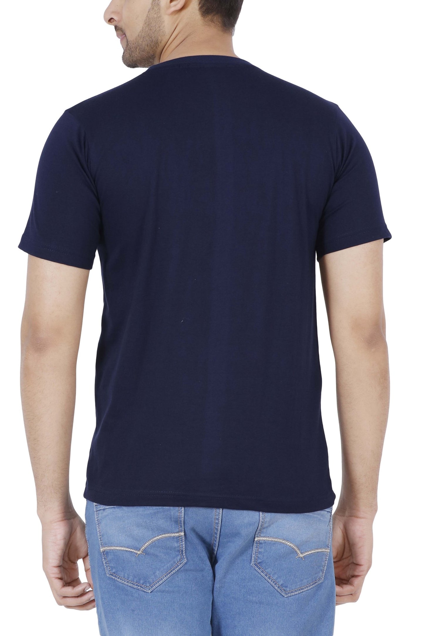 Men's Cotton Printed Round Neck Half Sleeve T-Shirt - (Pack of 3)