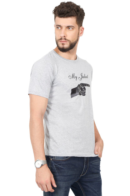 Men's Cotton Chest Printed Half Sleeve T-Shirt