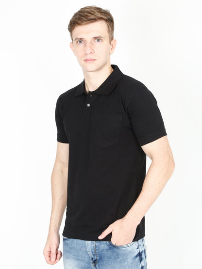 Men's Plain Polo Neck Half Sleeve T-Shirt – Build Your Pack (2, 4, 5, 8, 10 Pieces)