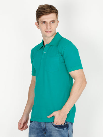 Men's Plain Polo Neck Half Sleeve T-Shirt – Build Your Pack (2, 4, 5, 8, 10 Pieces)