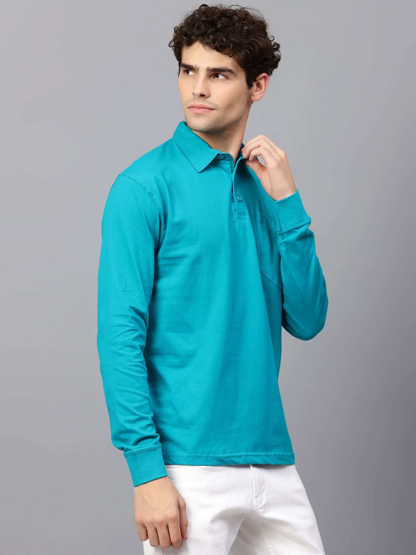 Men's Polo Neck Full Sleeve T-Shirt Pick any 2, 4, 5, 8, 10 Pieces