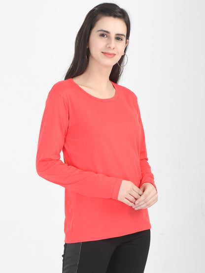 Women's Round Neck Full Sleeve T-Shirt – Build Your Pack (2, 4, 5, 8, 10 Pieces)