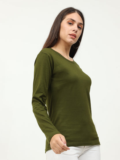 Women's Round Neck Full Sleeve T-Shirt – Build Your Pack (2, 4, 5, 8, 10 Pieces)