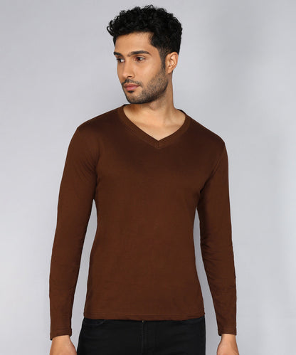 Men's V-Neck Full Sleeve T-Shirt – Build Your Pack (2, 4, 5, 8, 10 Pieces)
