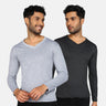 Grey Melange & Charcoal Melange