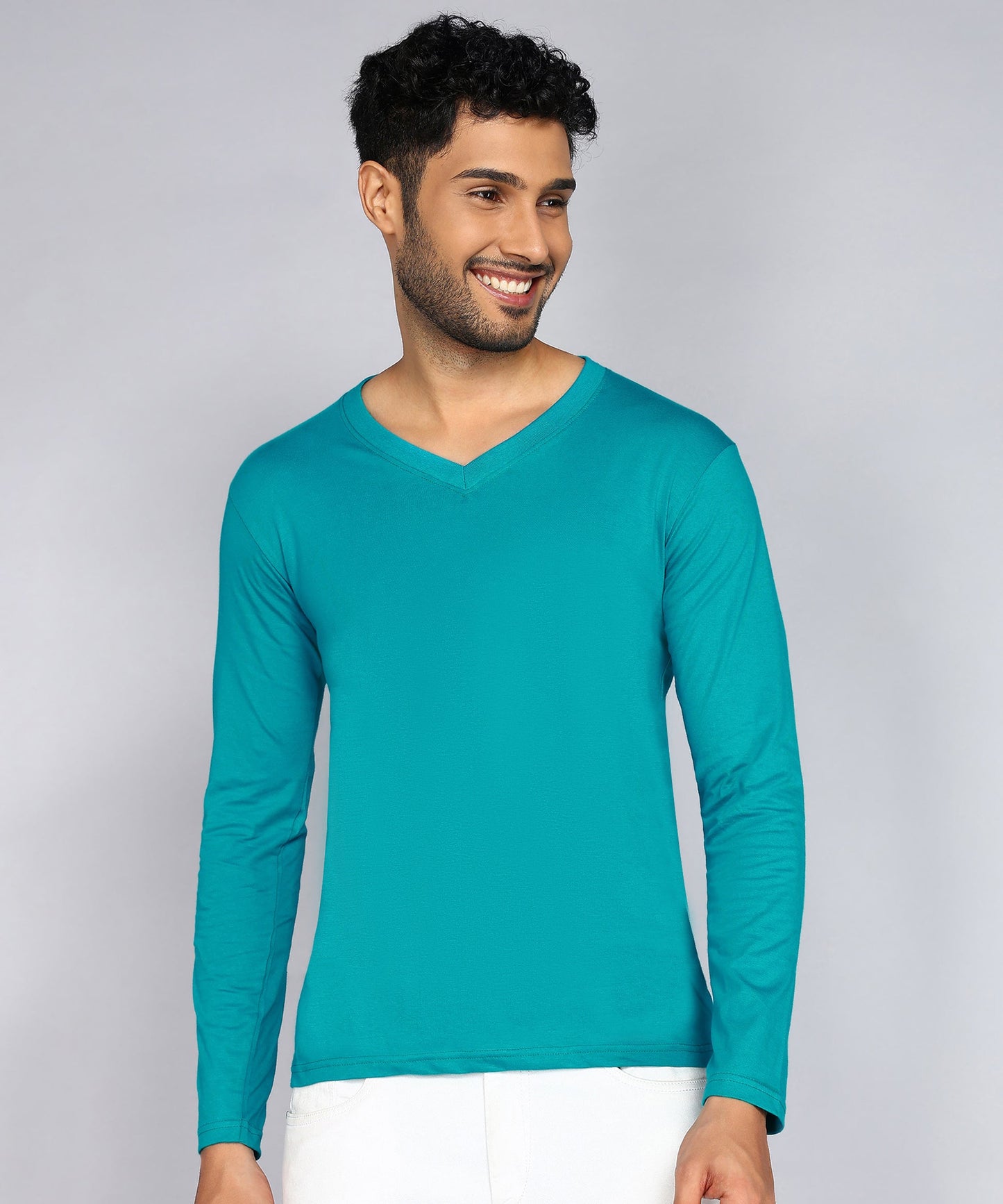 Men's V-Neck Full Sleeve T-Shirt – Build Your Pack (2, 4, 5, 8, 10 Pieces)