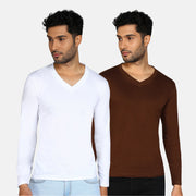 White & Coffee Brown