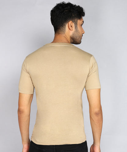 Men's Cotton Plain V Neck Half Sleeve T-Shirt ( Pack of 2)