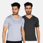 Grey Melange & Charcoal Melange