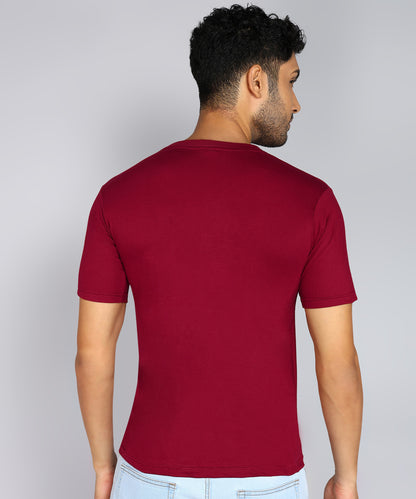Men's Cotton Plain V Neck Half Sleeve T-Shirt ( Pack of 2)