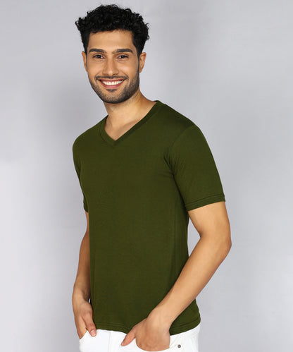 Men's V-Neck Half Sleeve T-Shirt – Build Your Pack (2, 4, 5, 8, 10 Pieces)