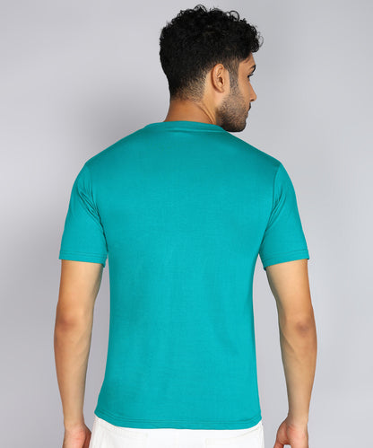 Men's Cotton Plain V Neck Half Sleeve T-Shirt ( Pack of 2)