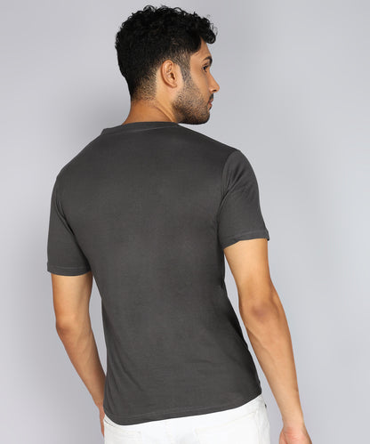 Men's Cotton Plain V Neck Half Sleeve T-Shirt ( Pack of 2)
