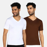 White & Coffee Brown