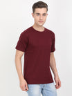 Men's Cotton Plain Round Neck Half Sleeve T-Shirt (Pack of 3)