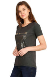 Women's Cotton Round Neck Printed Half Sleeve T-Shirt