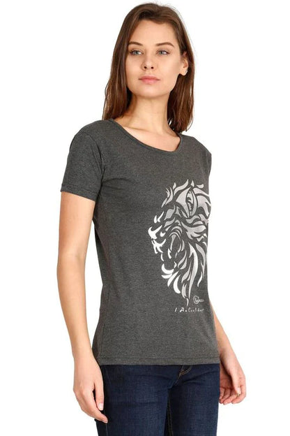 Women's Cotton Round Neck Printed Half Sleeve T-Shirt