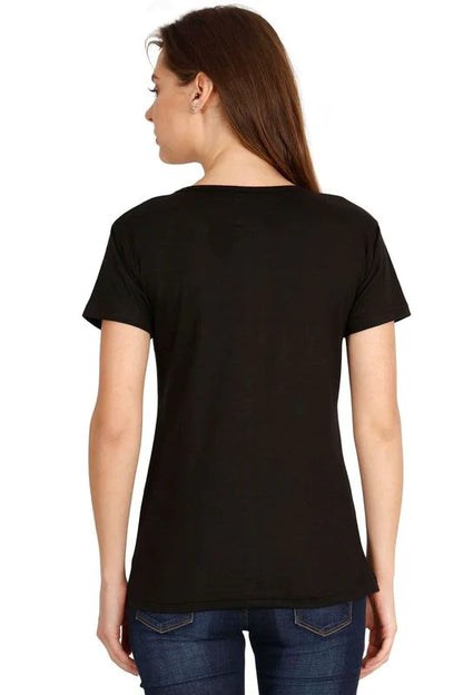Women's Cotton Round Neck Printed Half Sleeve T-Shirt