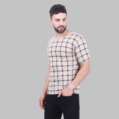 Fleximaa Men's Cotton Printed Round Neck Half Sleeve T-Shirt - fleximaa-so